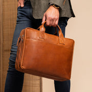 Frazer Full-Grain Leather Laptop Bag for Kvinner – alternate product view 2