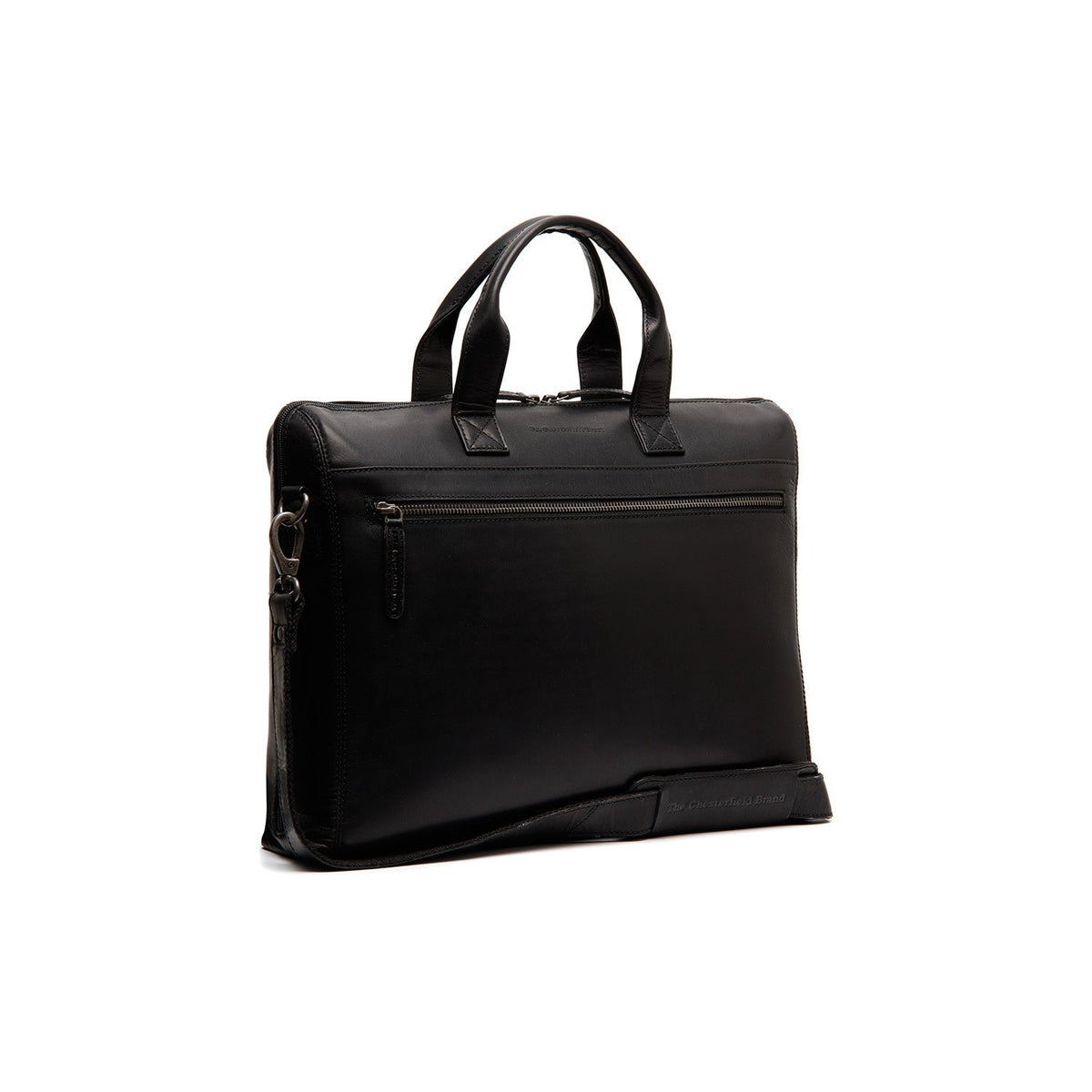 Levanto Full-Grain Leather Laptop Bag for Kvinner in Classic 100% Full-Grain Leather - Full Exterior Front Profile View | Buy Online