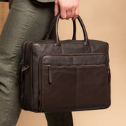 Tacama Full-Grain Leather Laptop Bag for Kvinner – alternate product view 2