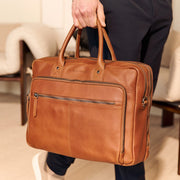 Tacama Full-Grain Leather Laptop Bag for Kvinner – alternate product view 2