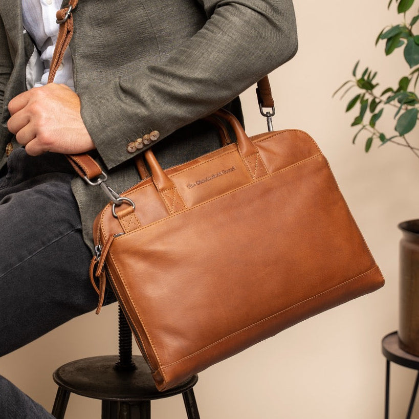Tilbury Full-Grain Leather Laptop Bag for Kvinner – alternate product view 2