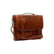 Veneto Full-Grain Leather Laptop Bag for Kvinner in Classic 100% Full-Grain Leather - Full Exterior Front Profile View | Buy Online