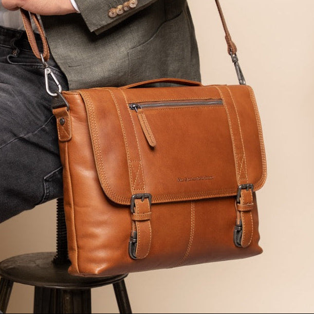 Veneto Full-Grain Leather Laptop Bag for Kvinner