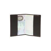 Brown Leather Passport Case for Kvinner, detail view 1