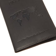 Tailored Rib Cuffs &amp; Hem Craftsmanship Construction Detail on Leather Passport Case for Kvinner
