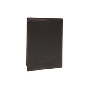 Styled Fit Perspective of Leather Passport Case for Kvinner on Model - Natural Daylight Drape