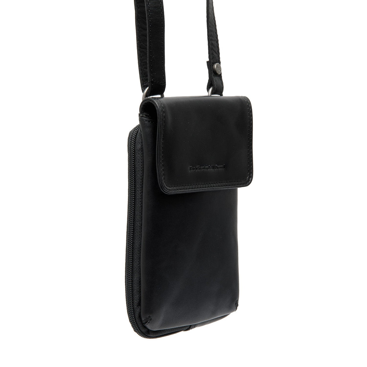 Langley Full-Grain Leather Phone Bag for Kvinner in Classic 100% Full-Grain Leather - Front Profile View &amp; Tailored Silhouette | Buy Online