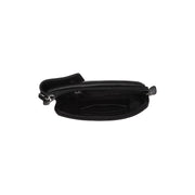 Langley Full-Grain Leather Phone Bag for Kvinner - Lateral Side Profile View Showing Sleeve Cut &amp; Athletic Taper Fit