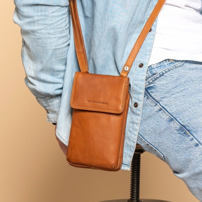 Langley Full-Grain Leather Phone Bag for Kvinner – alternate product view 2