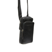 
Valdes Full-Grain Leather Phone Bag in Classic 100% Full-Grain Leather - Front Profile View & Tailored Silhouette | Buy Online