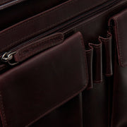 Brown Leather Portfolio Moreton for Kvinner, detail view 3