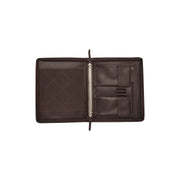 Styled Fit Perspective of Leather Portfolio Moreton for Kvinner on Model - Natural Daylight Drape