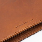 Cognac Leather Portfolio Moreton for Kvinner, detail view 3
