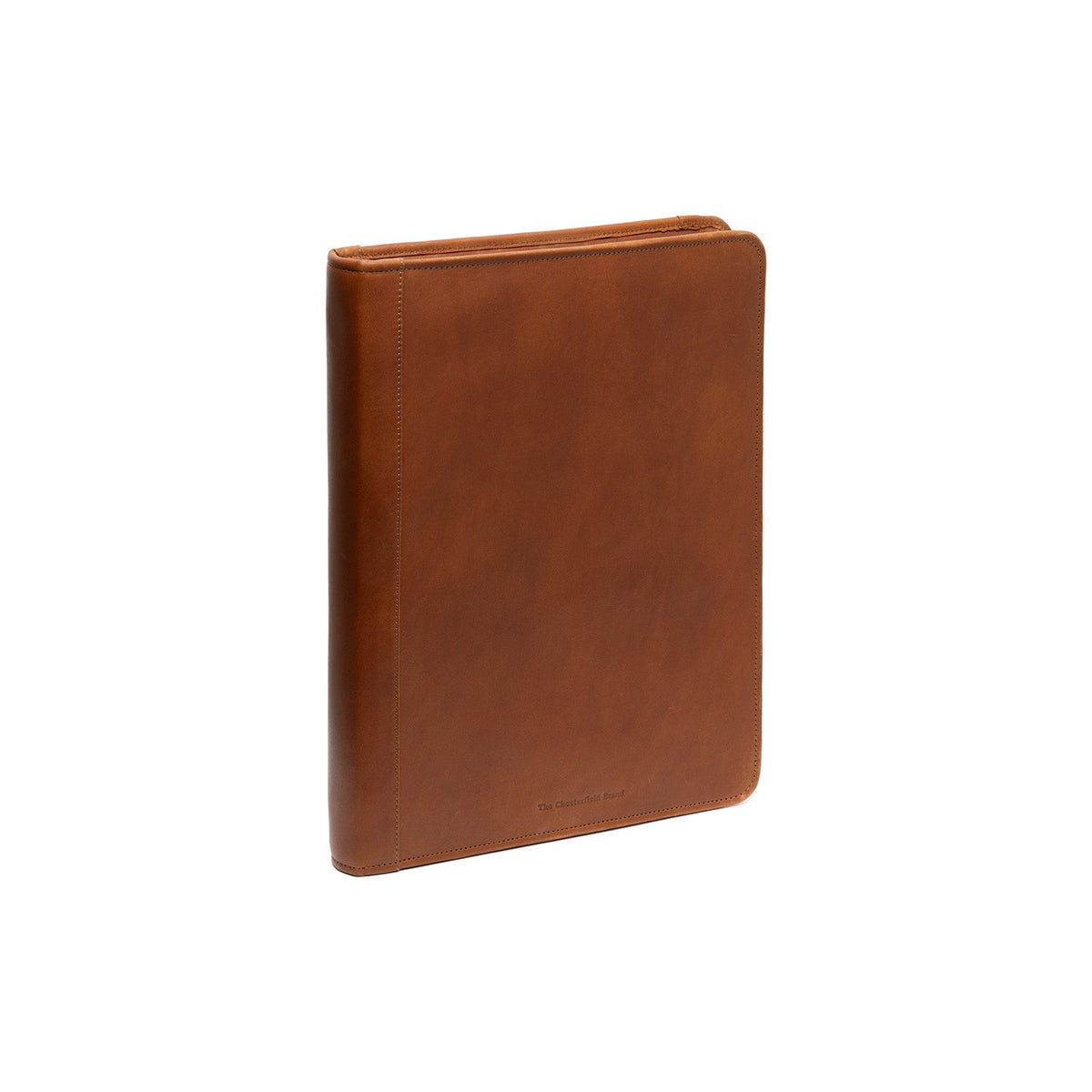 Cognac Leather Portfolio Moreton for Kvinner, front view