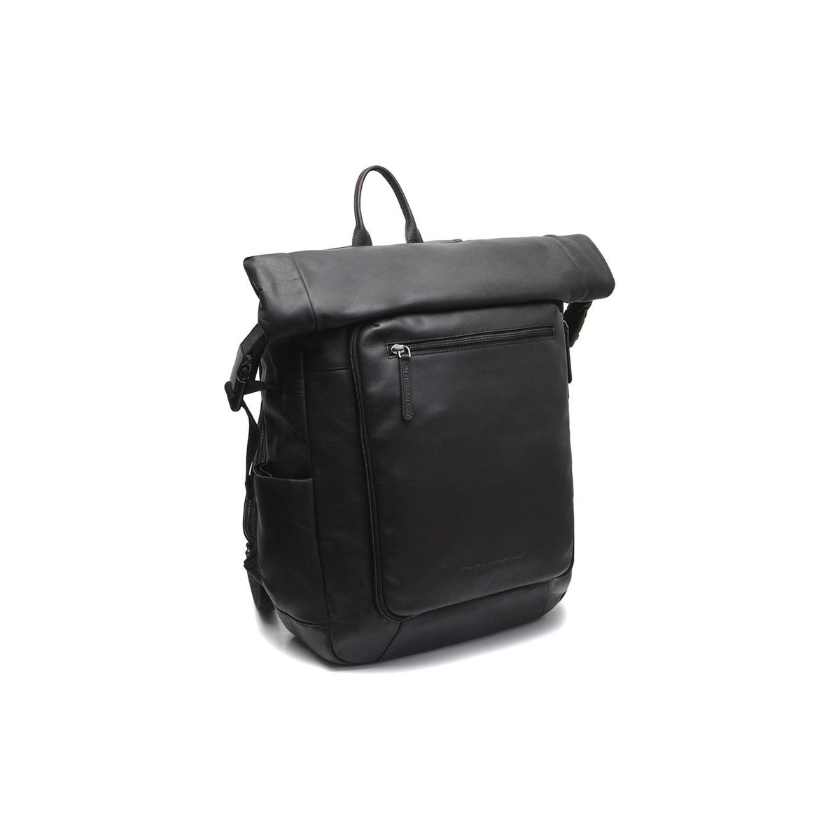 Remo Full-Grain Leather Roll-top Backpack for Kvinner in Classic 100% Full-Grain Leather - Full Exterior Front Profile View | Buy Online