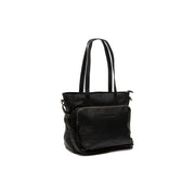 Alicante Full-Grain Leather Shopper for Kvinner in Classic 100% Full-Grain Leather - Full Exterior Front Profile View | Buy Online