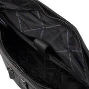 Rome Full-Grain Leather Shopper for Kvinner - Structured Side Profile Showing Gusset Depth &amp; Expansion Capacity