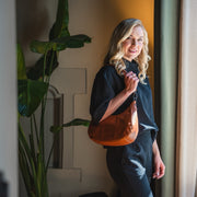 Alexandria Full-Grain Leather Shoulder Bag for Kvinner – alternate product view 3