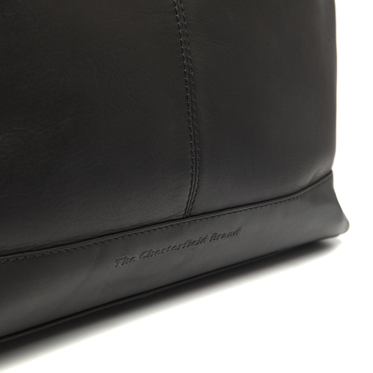 Amelia Full-Grain Leather Shoulder Bag for Kvinner - Structured Side Profile Showing Gusset Depth &amp; Expansion Capacity