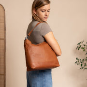 Amelia Full-Grain Leather Shoulder Bag for Kvinner – alternate product view 2