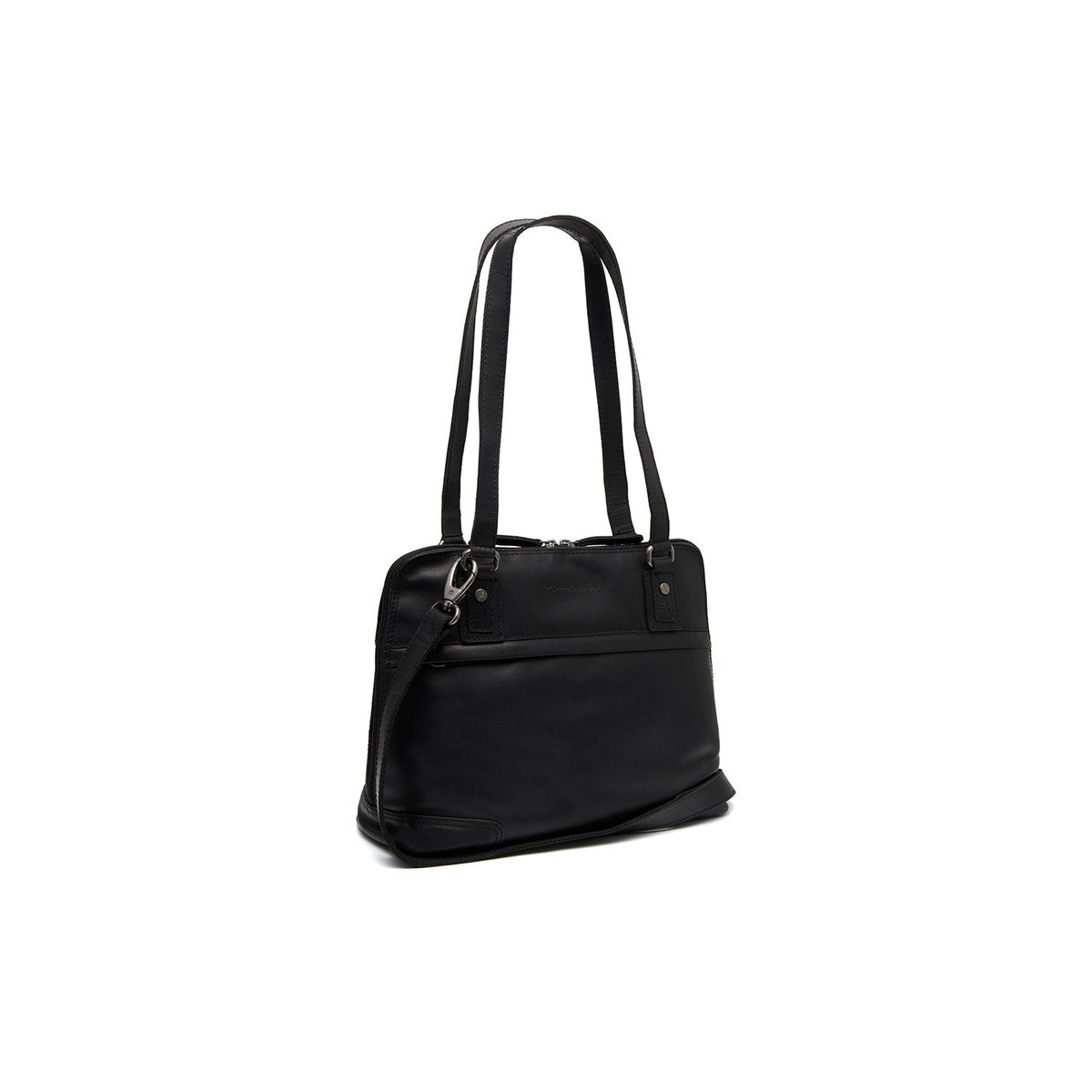 Belgrado Full-Grain Leather Shoulder Bag for Kvinner in Classic 100% Full-Grain Leather - Full Exterior Front Profile View | Buy Online