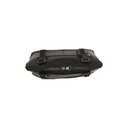 Belgrado Full-Grain Leather Shoulder Bag for Kvinner - Structured Side Profile Showing Gusset Depth &amp; Expansion Capacity