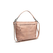Bolivia Full-Grain Leather Shoulder Bag for Kvinner in Classic 100% Full-Grain Leather - Full Exterior Front Profile View | Buy Online
