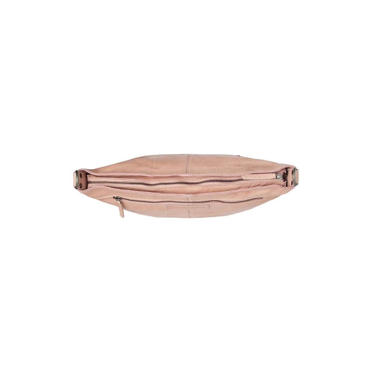 Bolivia Full-Grain Leather Shoulder Bag for Kvinner - Structured Side Profile Showing Gusset Depth &amp; Expansion Capacity