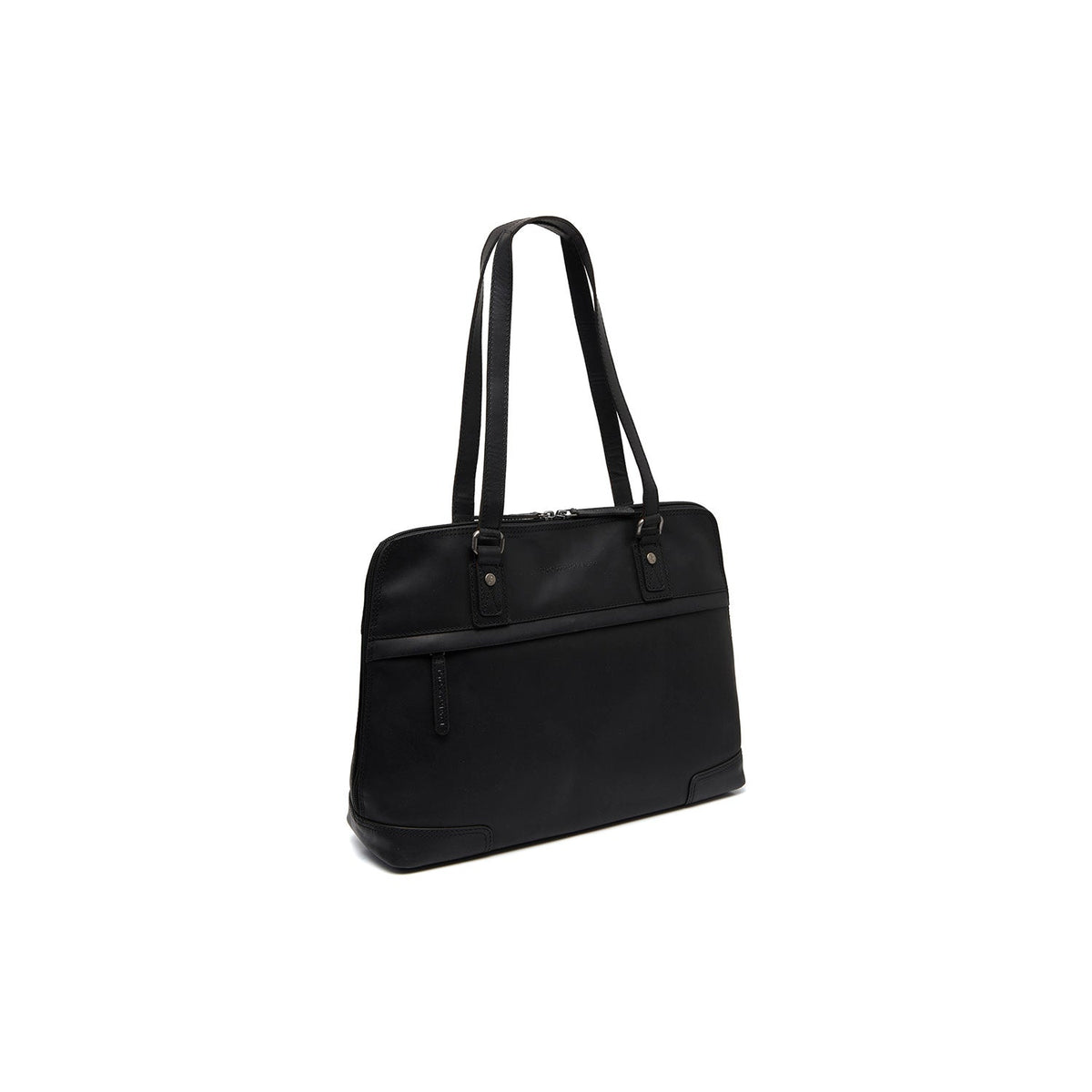 Branson Full-Grain Leather Shoulder Bag for Kvinner in Classic 100% Full-Grain Leather - Full Exterior Front Profile View | Buy Online