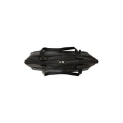 Branson Full-Grain Leather Shoulder Bag for Kvinner - Structured Side Profile Showing Gusset Depth &amp; Expansion Capacity