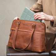 Branson Full-Grain Leather Shoulder Bag for Kvinner – alternate product view 2