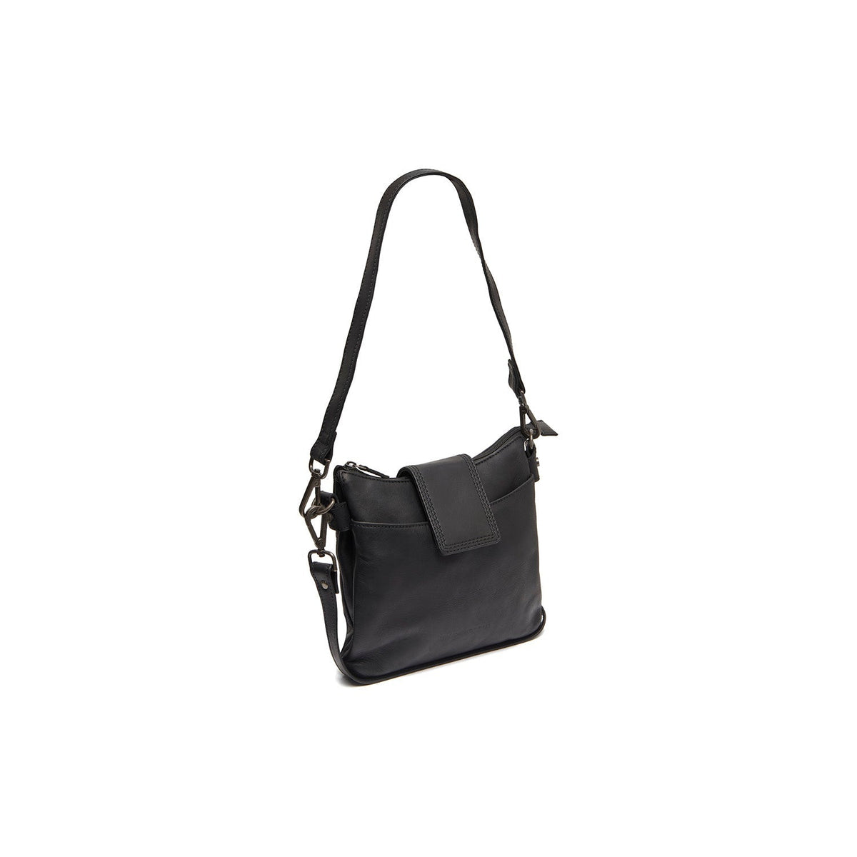 Calora Full-Grain Leather Shoulder Bag for Kvinner in Classic 100% Full-Grain Leather - Full Exterior Front Profile View | Buy Online