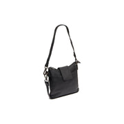 Calora Full-Grain Leather Shoulder Bag for Kvinner in Classic 100% Full-Grain Leather - Full Exterior Front Profile View | Buy Online