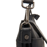 Calora Full-Grain Leather Shoulder Bag for Kvinner - Structured Side Profile Showing Gusset Depth &amp; Expansion Capacity
