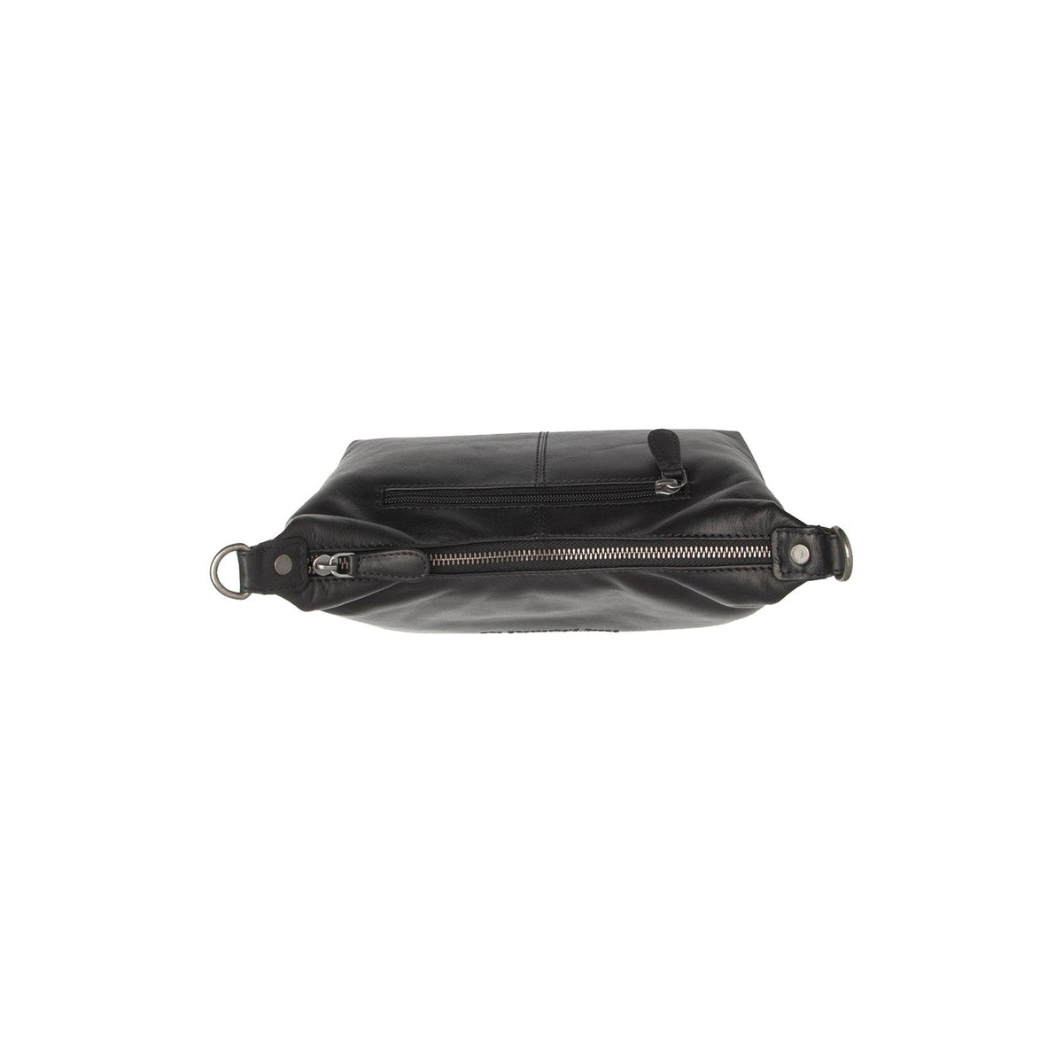 Solid Antique Brass Hardware &amp; Heavy-Duty Dual Zipper Detail on Christie Full-Grain Leather Shoulder Bag for Kvinner