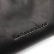 Christie Full-Grain Leather Shoulder Bag for Kvinner - Structured Side Profile Showing Gusset Depth &amp; Expansion Capacity