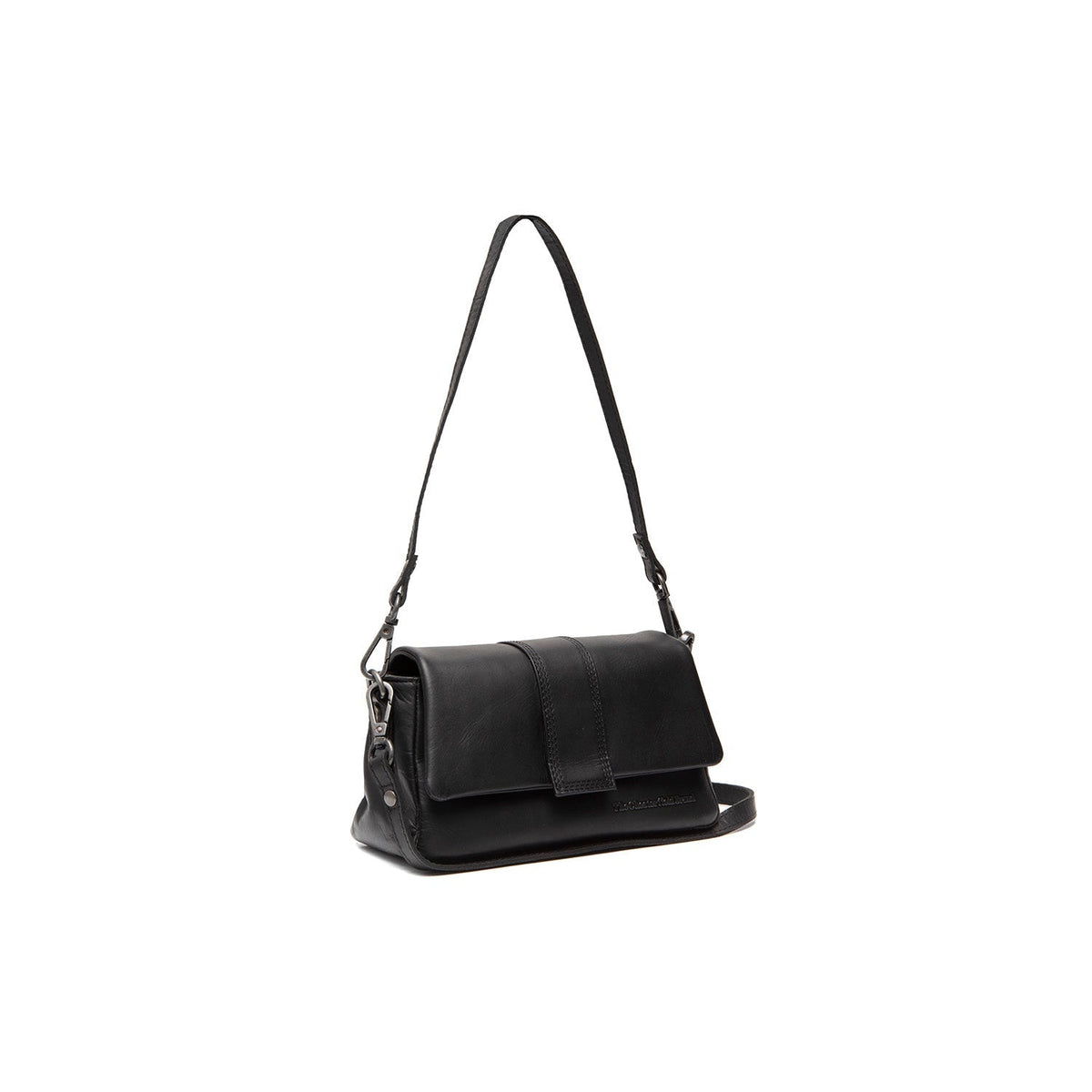Clifden Full-Grain Leather Shoulder Bag for Kvinner in Classic 100% Full-Grain Leather - Full Exterior Front Profile View | Buy Online