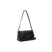 Clifden Full-Grain Leather Shoulder Bag for Kvinner in Classic 100% Full-Grain Leather - Full Exterior Front Profile View | Buy Online