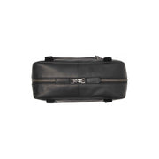 
Solid Antique Brass Hardware & Heavy-Duty Dual Zipper Detail on Fenno Full-Grain Leather Shoulder Bag