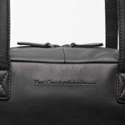 
Classic 100% Full-Grain leather Bag - Rear Perspective Showing Reinforced Leather Straps & Stitching