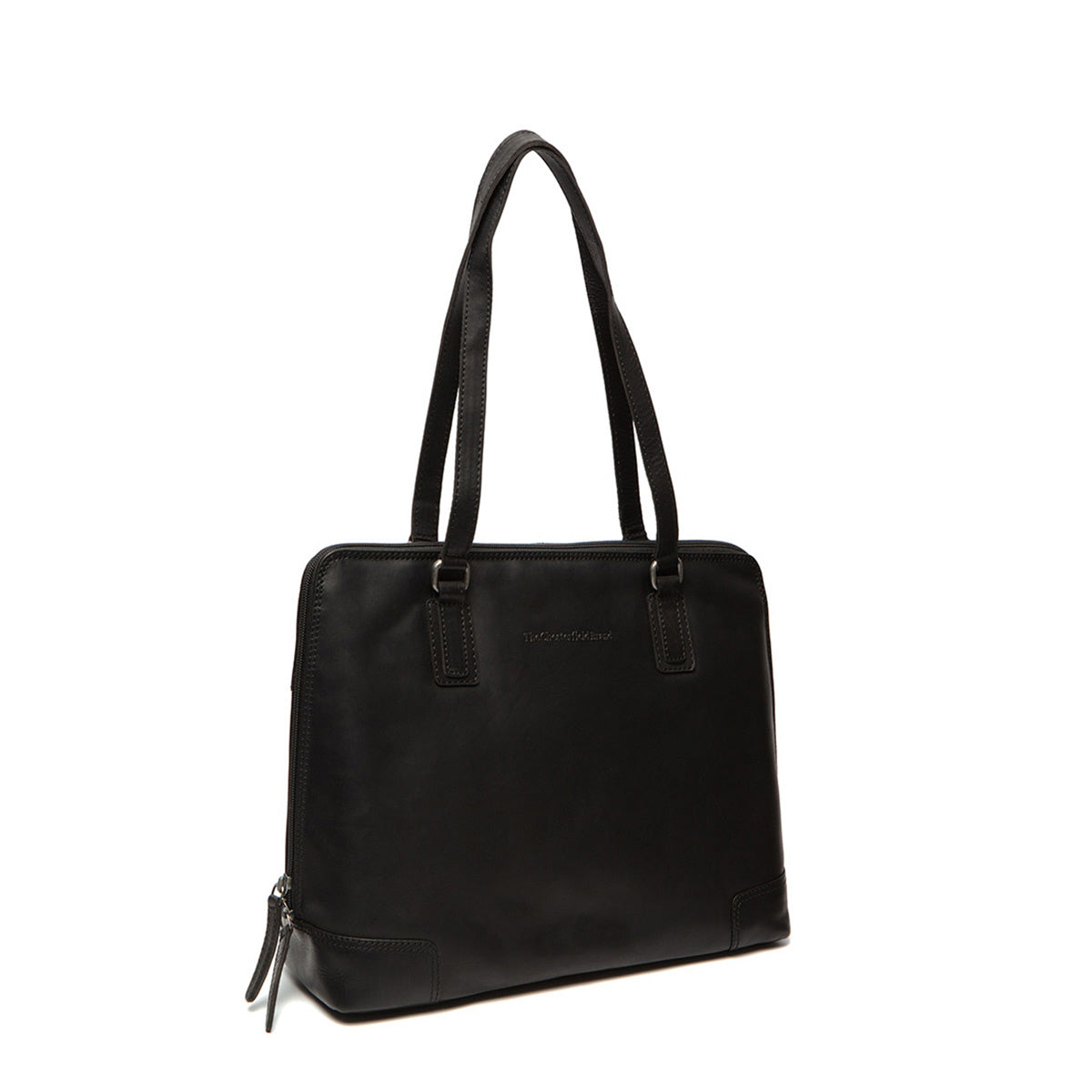 Flint Full-Grain Leather Shoulder Bag for Kvinner in Classic 100% Full-Grain Leather - Full Exterior Front Profile View | Buy Online
