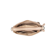 Solid Antique Brass Hardware &amp; Heavy-Duty Dual Zipper Detail on Irving Full-Grain Leather Shoulder Bag for Kvinner