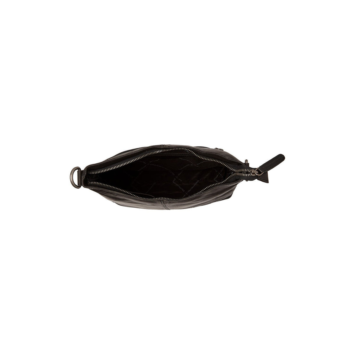 Jen Full-Grain Leather Shoulder Bag for Kvinner - Structured Side Profile Showing Gusset Depth &amp; Expansion Capacity