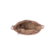 Solid Antique Brass Hardware &amp; Heavy-Duty Dual Zipper Detail on Lucy Full-Grain Leather Shoulder Bag for Kvinner