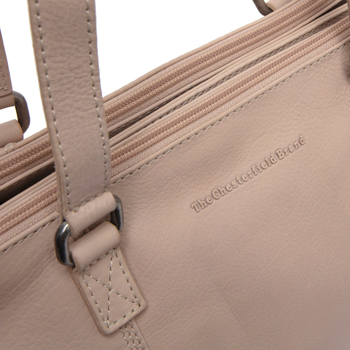 Marvos Full-Grain Leather Shoulder Bag for Kvinner - Structured Side Profile Showing Gusset Depth &amp; Expansion Capacity