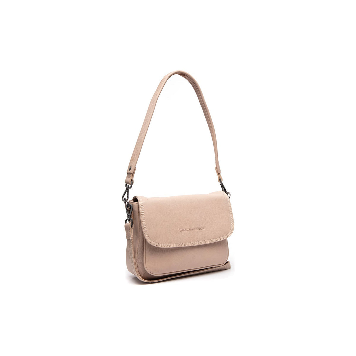 Miloa Full-Grain Leather Shoulder Bag for Kvinner in Classic 100% Full-Grain Leather - Full Exterior Front Profile View | Buy Online
