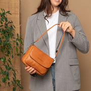 Miloa Full-Grain Leather Shoulder Bag for Kvinner – alternate product view 3
