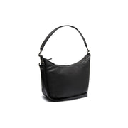 Moneva Full-Grain Leather Shoulder Bag for Kvinner in Classic 100% Full-Grain Leather - Full Exterior Front Profile View | Buy Online