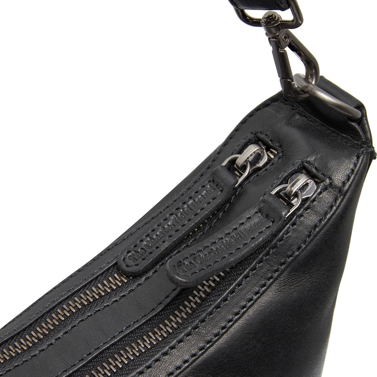 Moneva Full-Grain Leather Shoulder Bag for Kvinner - Structured Side Profile Showing Gusset Depth &amp; Expansion Capacity