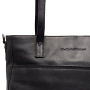 
Classic 100% Full-Grain leather Bag - Rear Perspective Showing Reinforced Leather Straps & Stitching